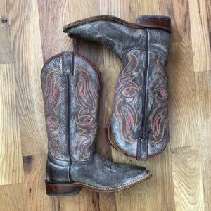 Nocona square toe boots size 8